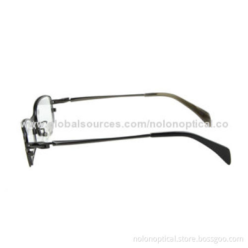 Gun Metal Eyeglass Frame, Logos Can be Printed
